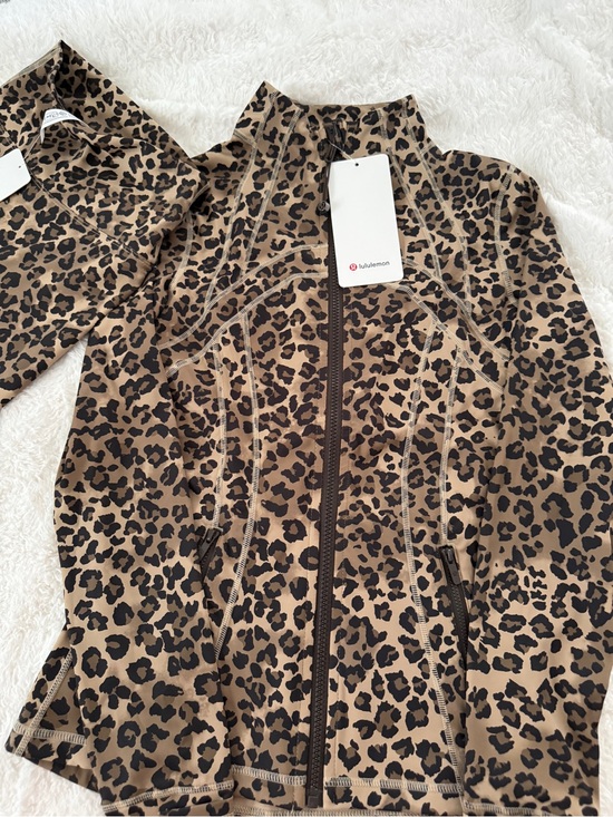 lululemon athletica Other - lululemon athletica Leopard Print Zip-Up Jacket in Tan and Black